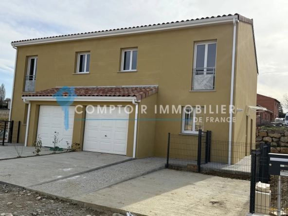 Villa T4 neuve de 81 m² avec jardin à Gragnague, proche Castelmaurou