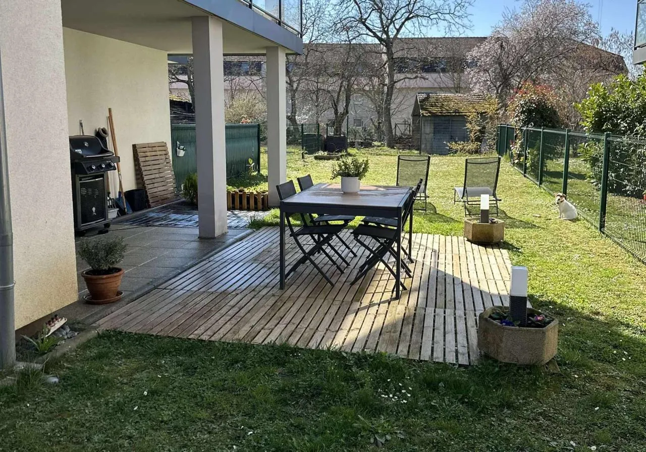 Appartement T2 avec jardin, garage et parking à Rixheim – Idéal investisseur ou résidence principale 