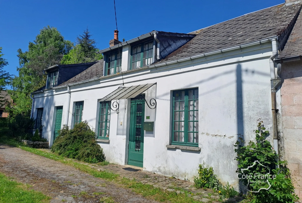 Belle maison typique de Thierache avec seconde bâtisse à Marfontaine 
