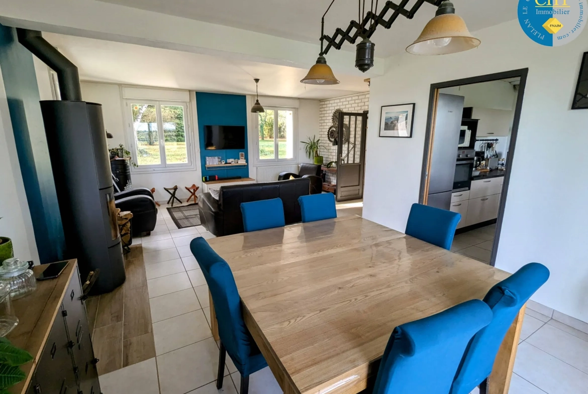 Belle maison de campagne de 106 m² avec terrain en Brocéliande 