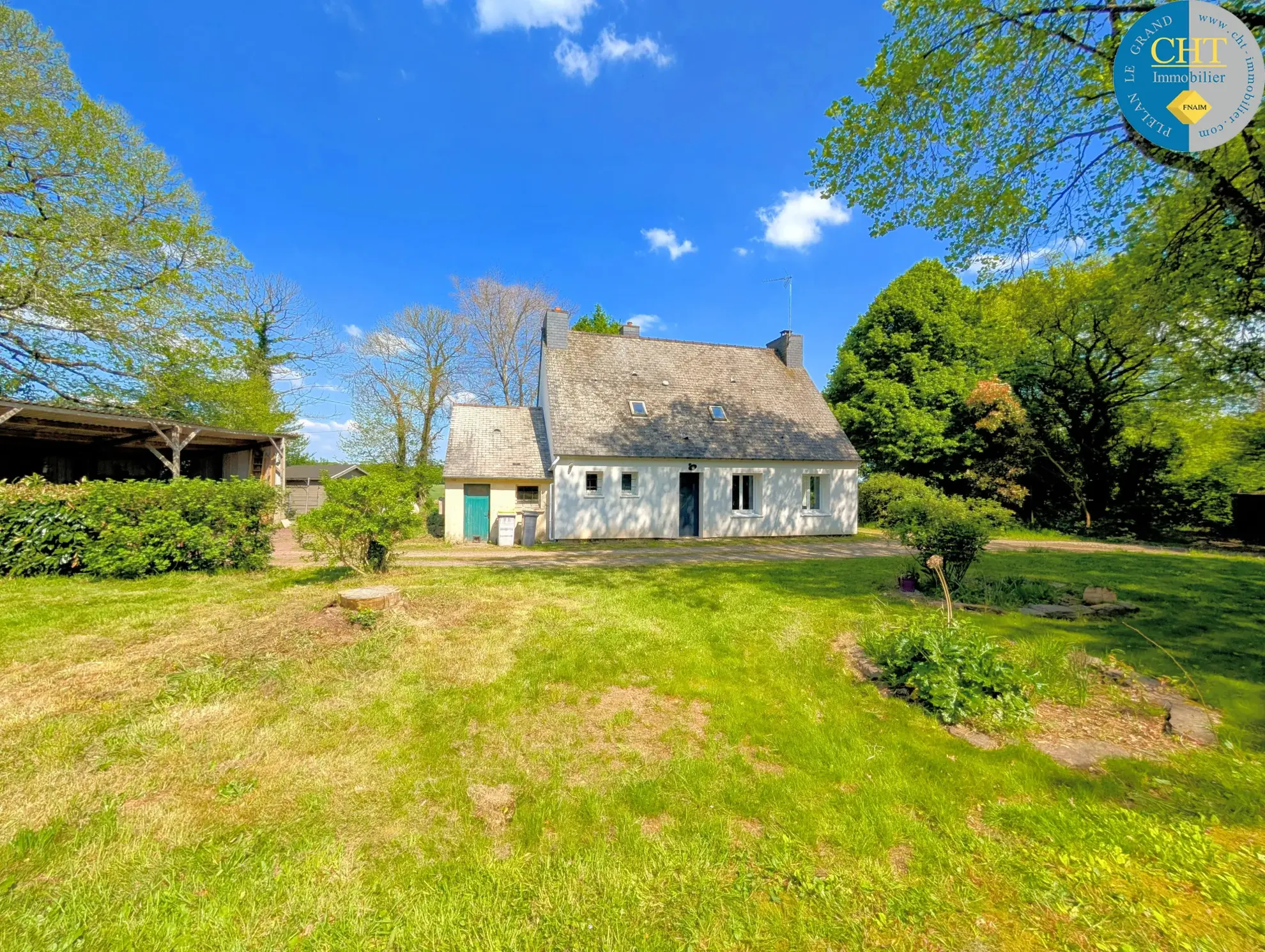 Belle maison de campagne de 106 m² avec terrain en Brocéliande 