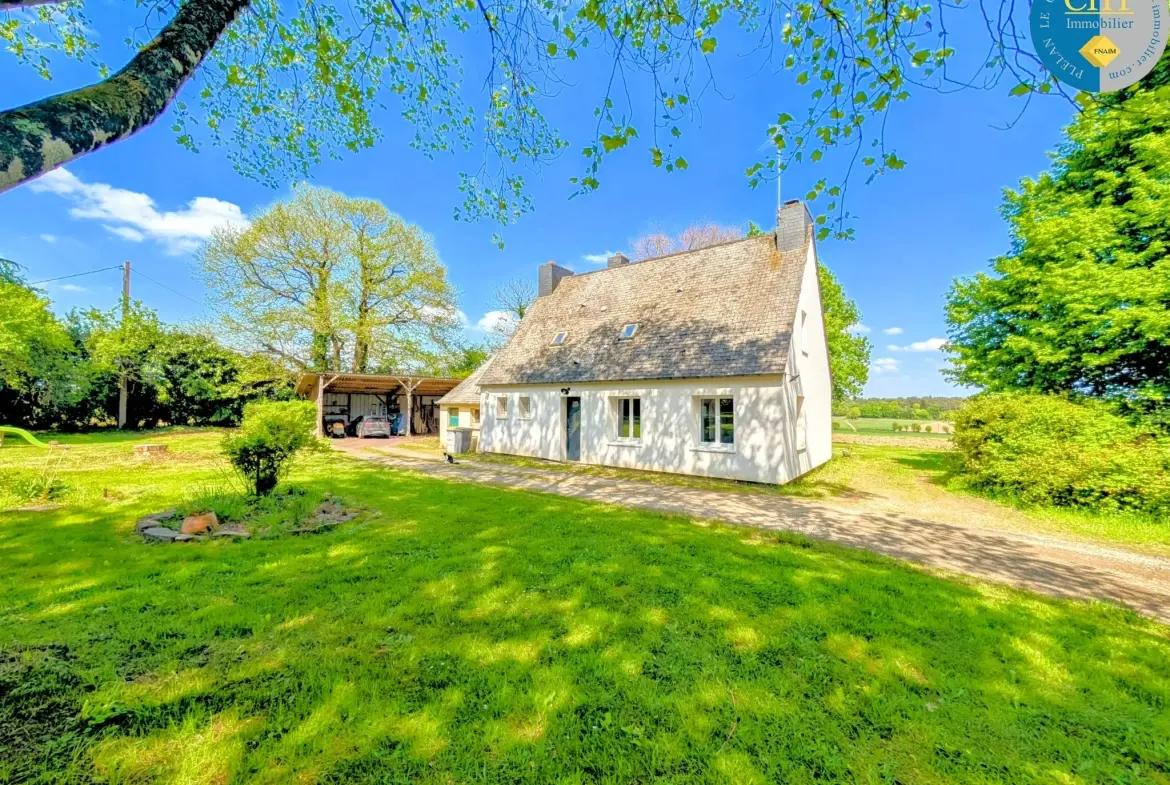 Belle maison de campagne de 106 m² avec terrain en Brocéliande 