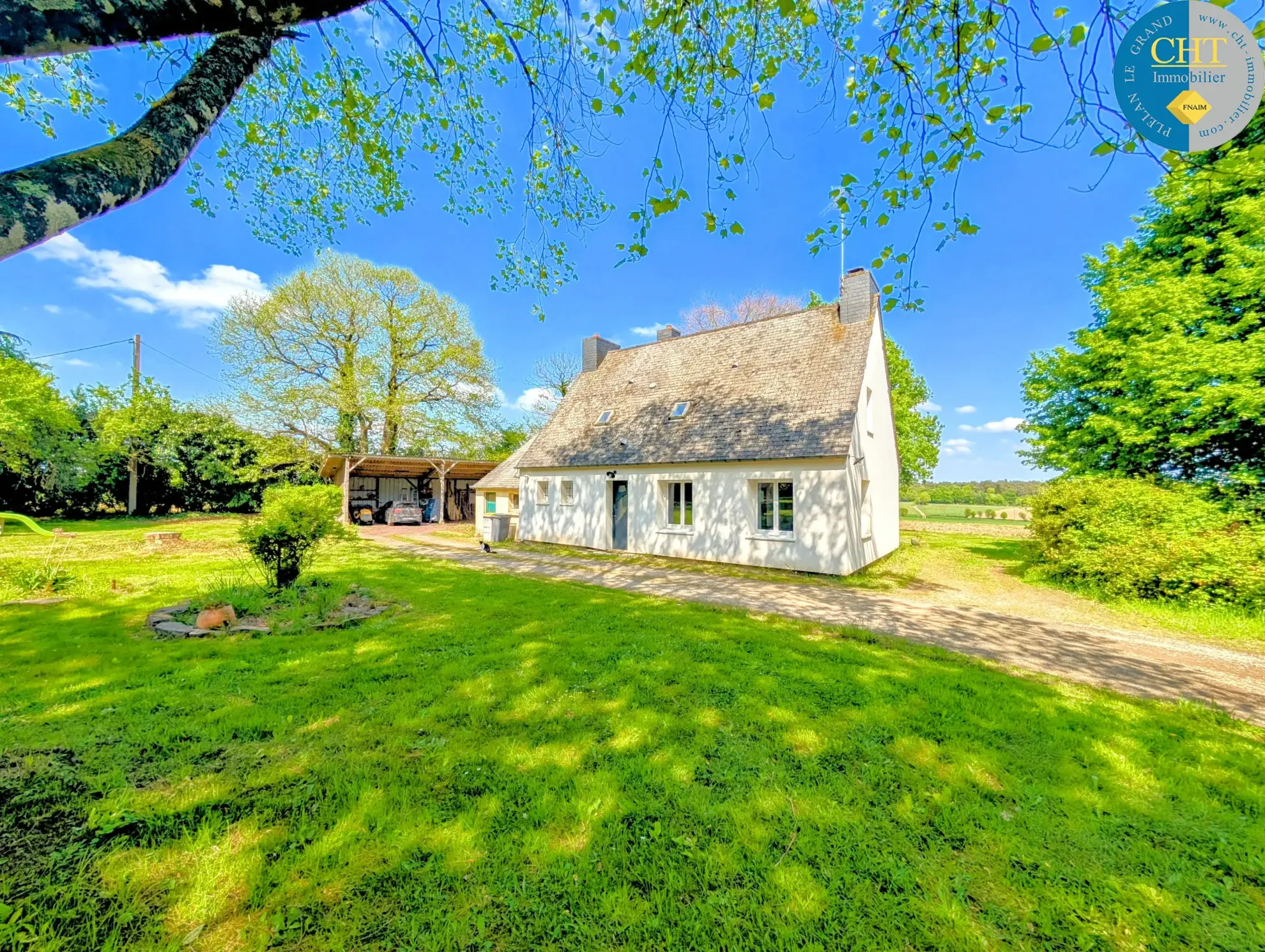 Belle maison de campagne de 106 m² avec terrain en Brocéliande 