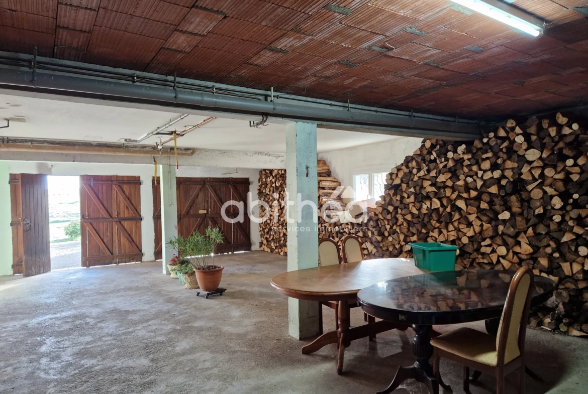 Maison semi-enterrée avec dépendance et grand terrain à Roumazières-Loubert 