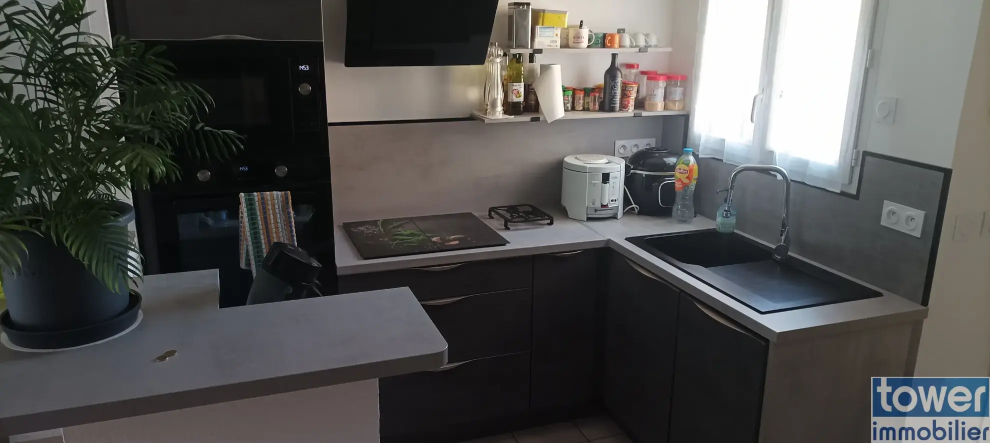 Appartement 3 pièces avec jardin privatif et garage à Perpignan 