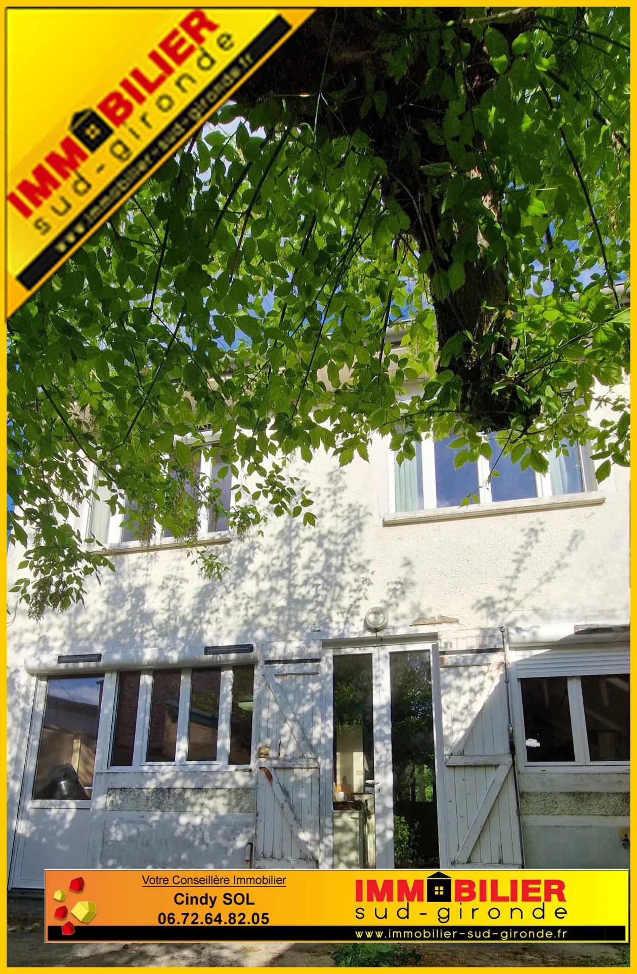 Maison de village en pierres à Saint-Symphorien avec garage et jardin 