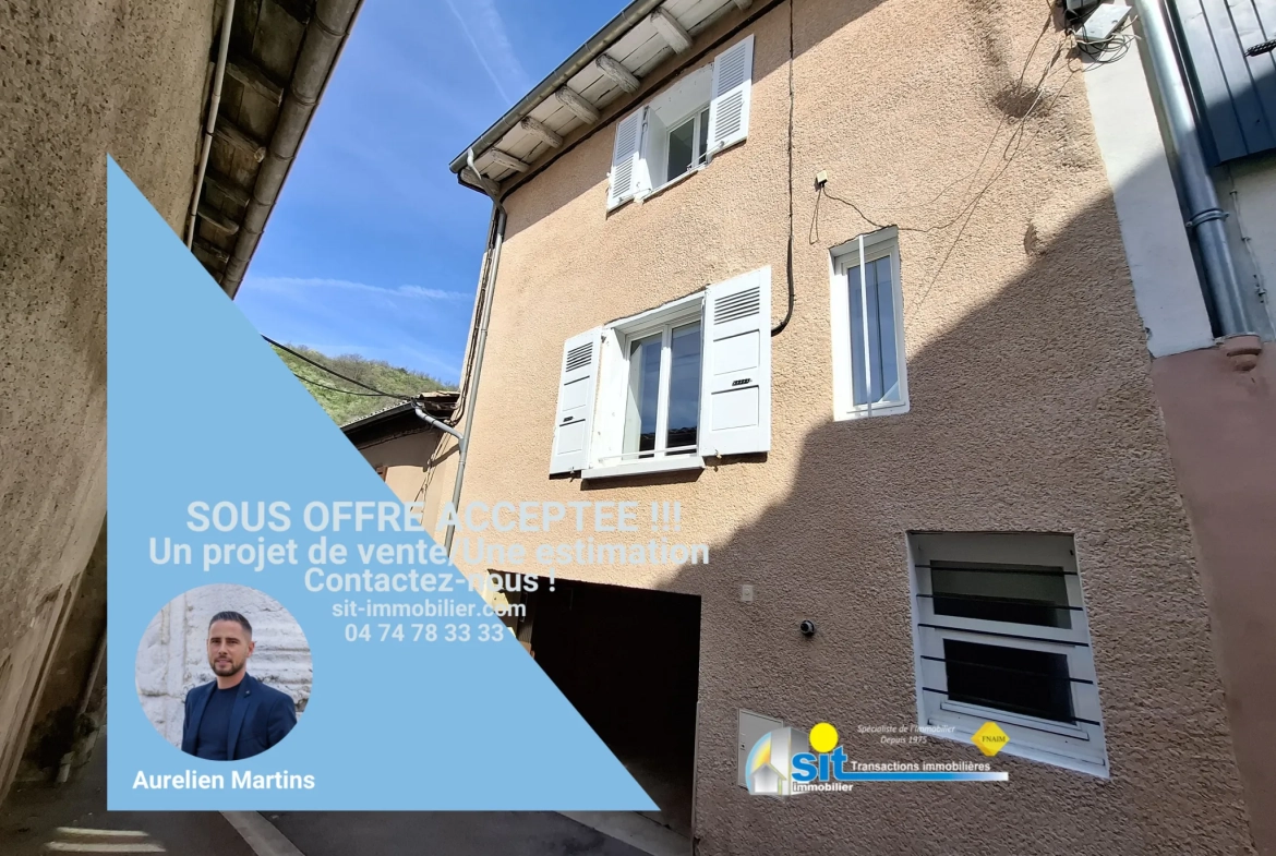Maison de ville avec garage à Condrieu de 80 m² 