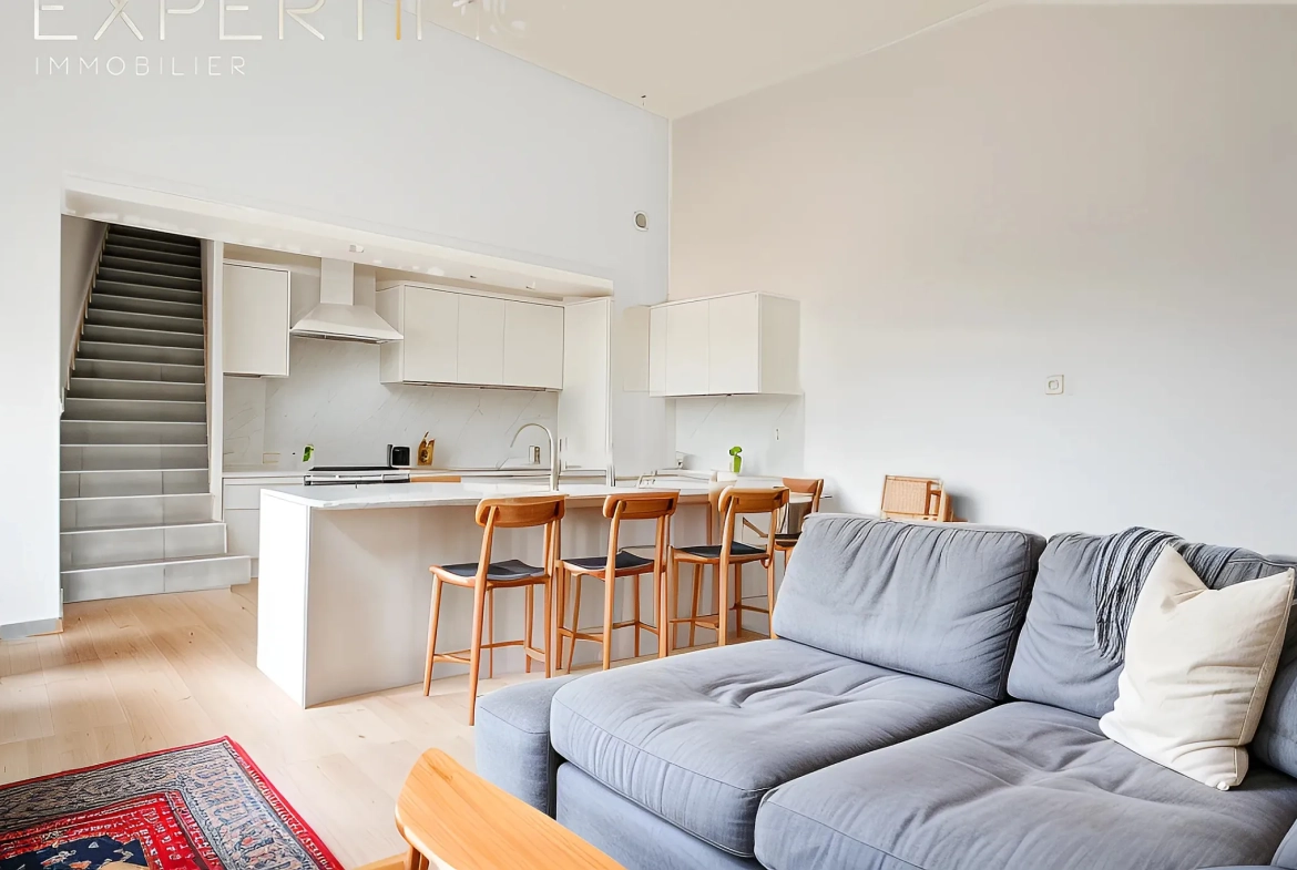 Appartement 56 m² avec extérieur dans mas rénové à Lattes, proximité A9 