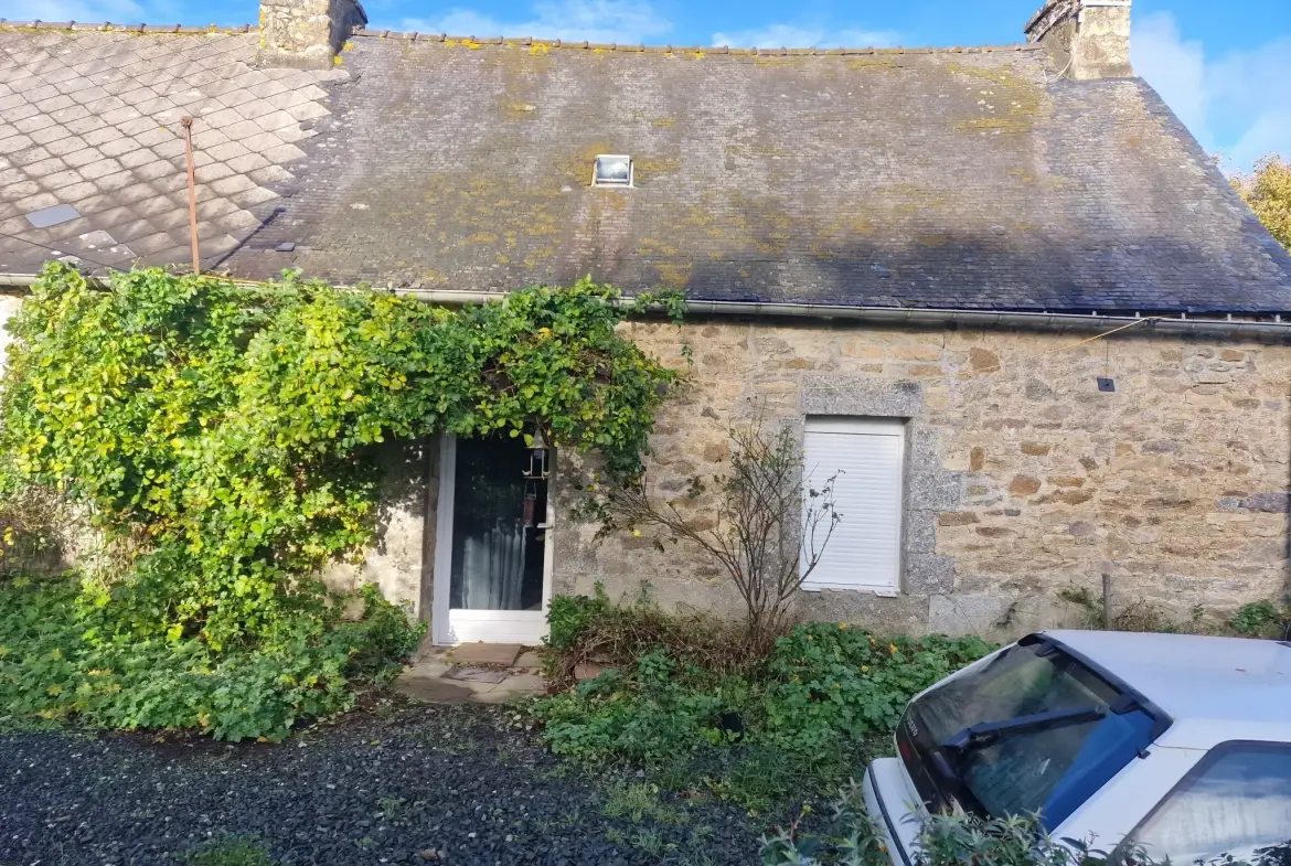 Maison en pierre de 78 m² avec dépendance et grand terrain à Kerien 