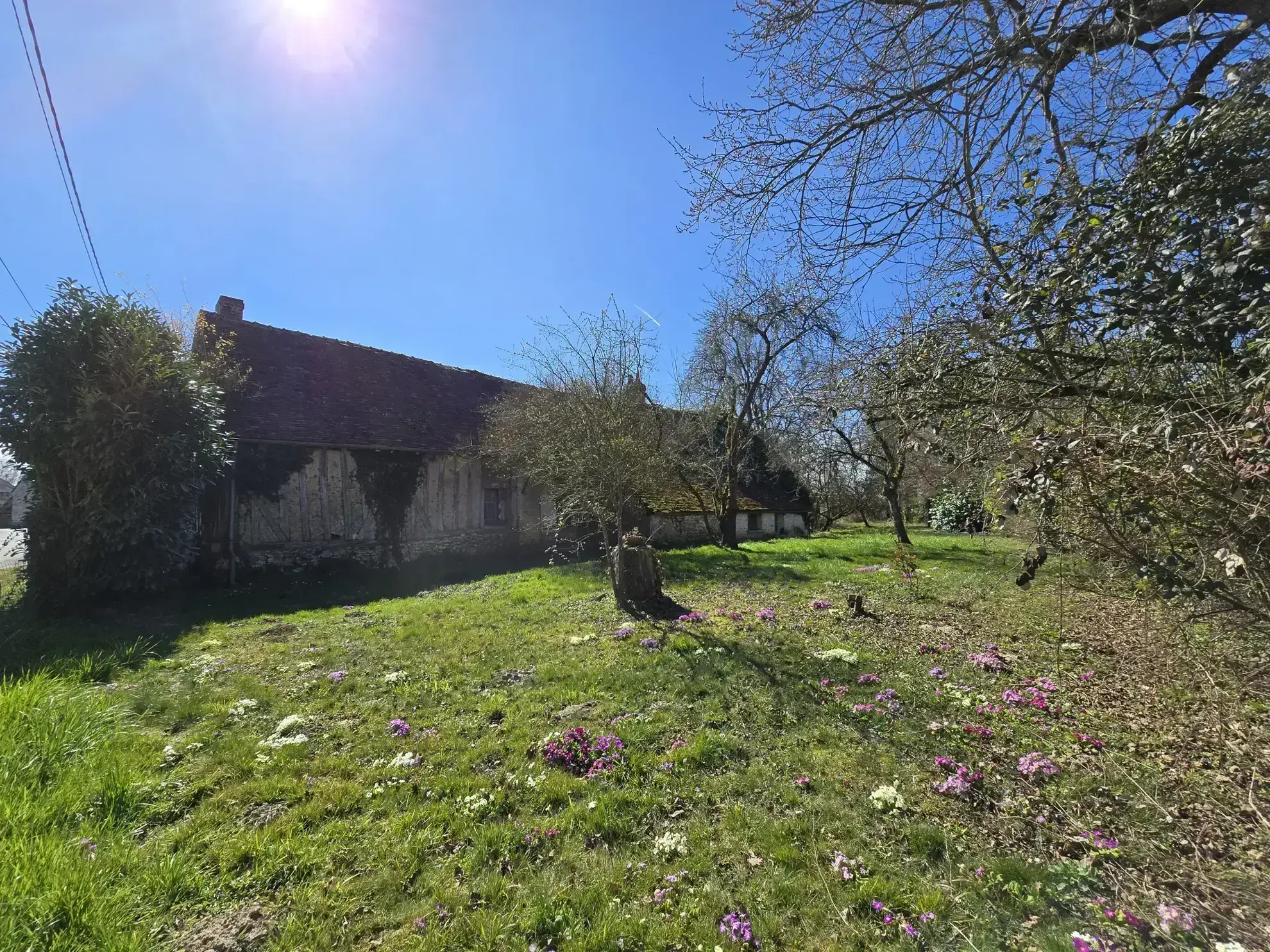 Charmante longère à rénover à Beton-Bazoches, terrain de 4000 m² 