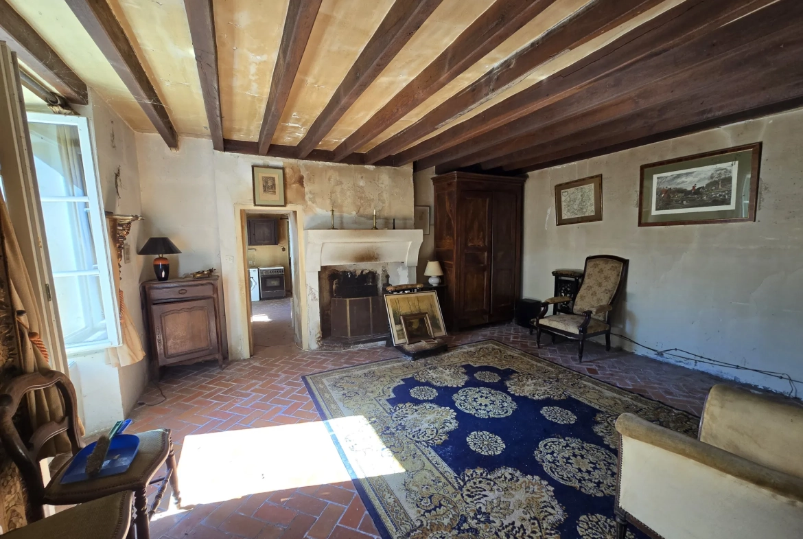 Charmante longère à rénover à Beton-Bazoches, terrain de 4000 m² 