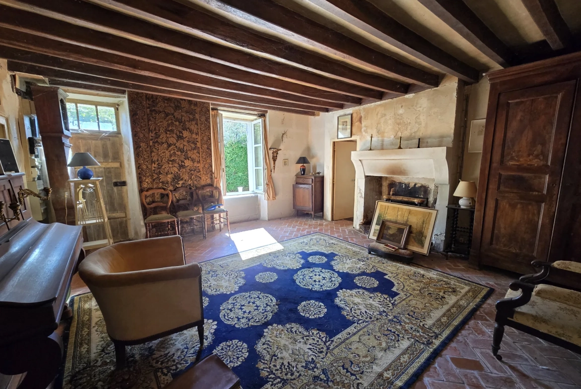 Charmante longère à rénover à Beton-Bazoches, terrain de 4000 m² 