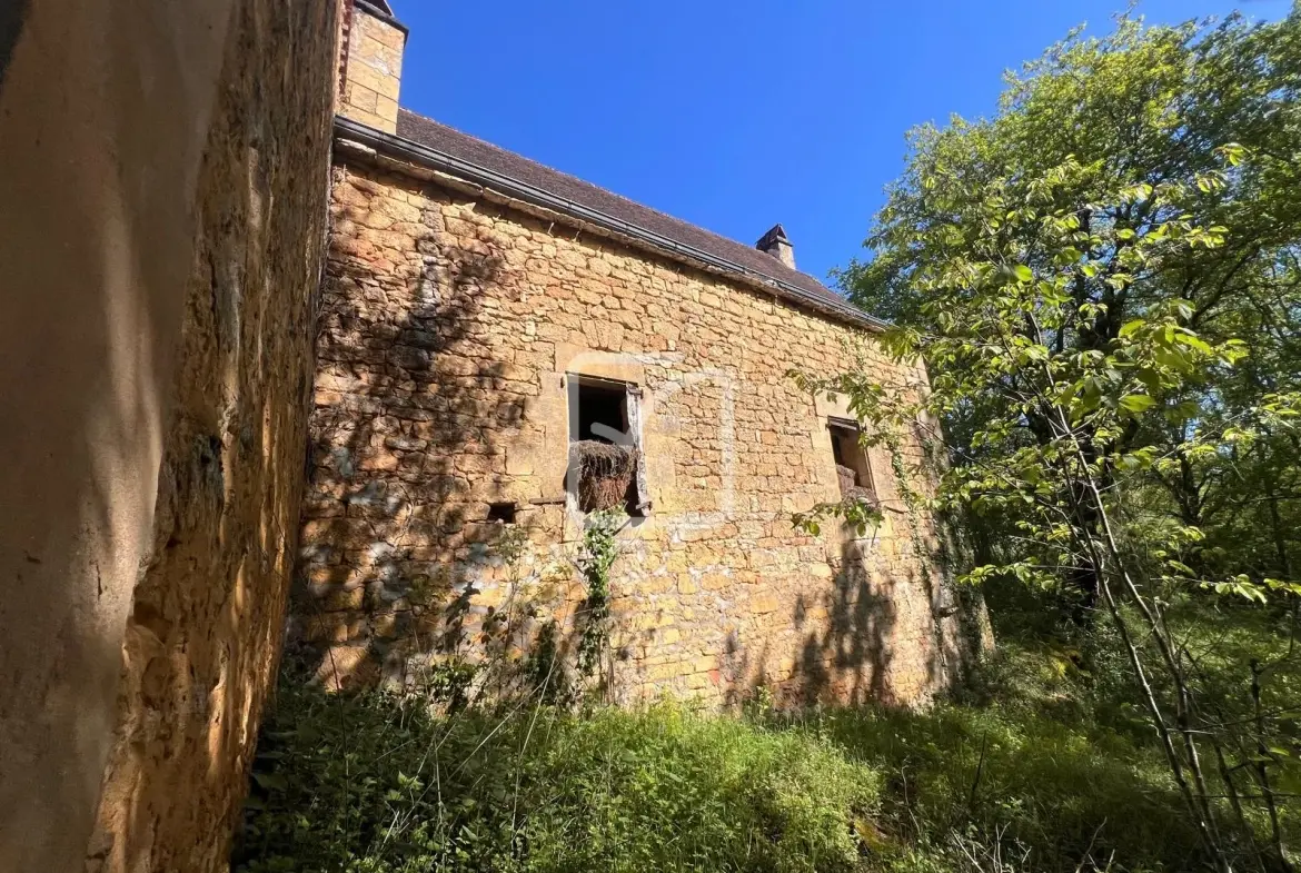 Corps de Ferme à Rénover avec Potentiel à Sarlat, Dordogne 