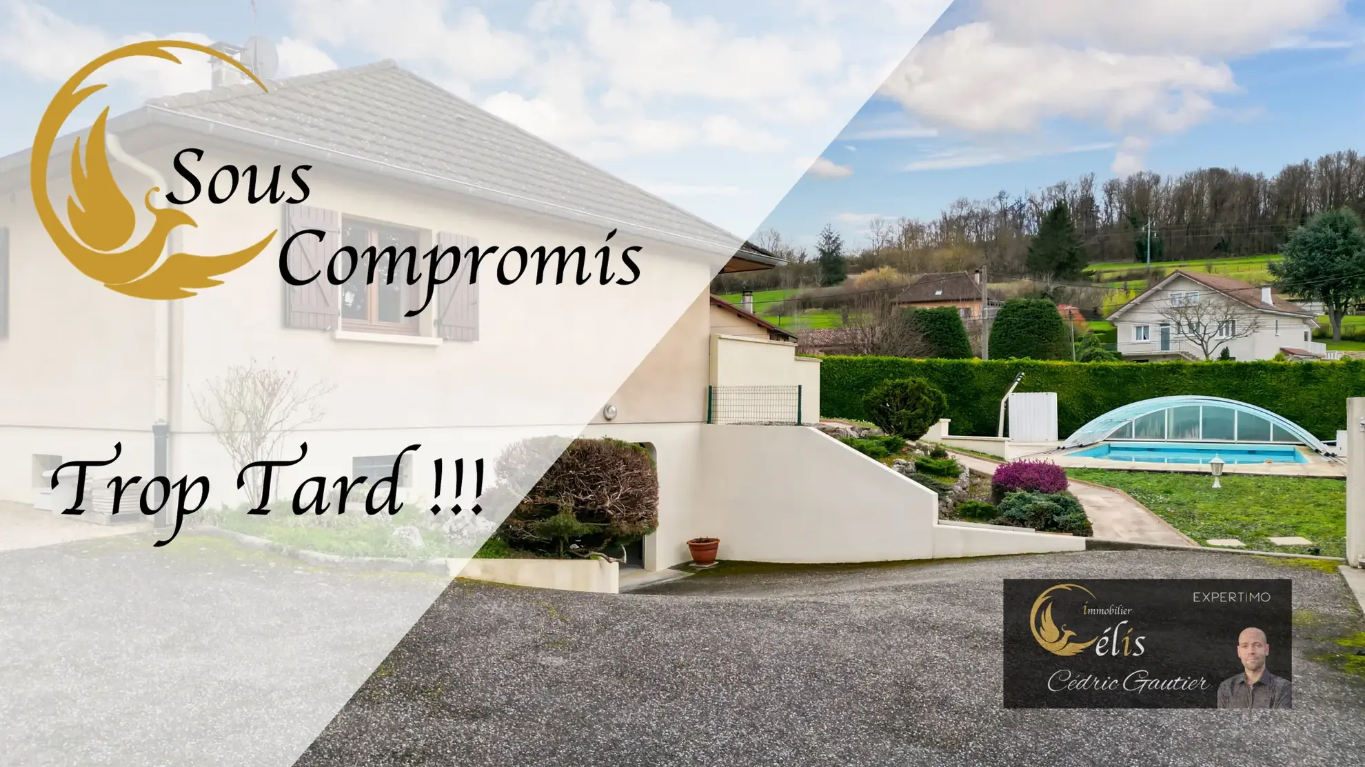 Charmante maison de plain-pied avec piscine et grand terrain à Ruy 