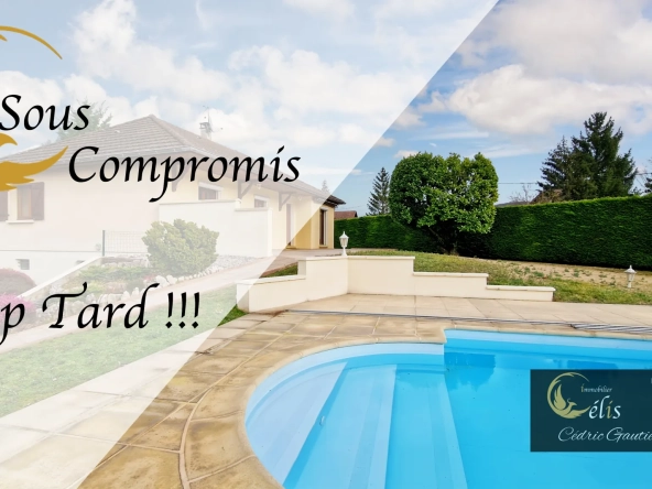 Charmante maison de plain-pied avec piscine et grand terrain à Ruy