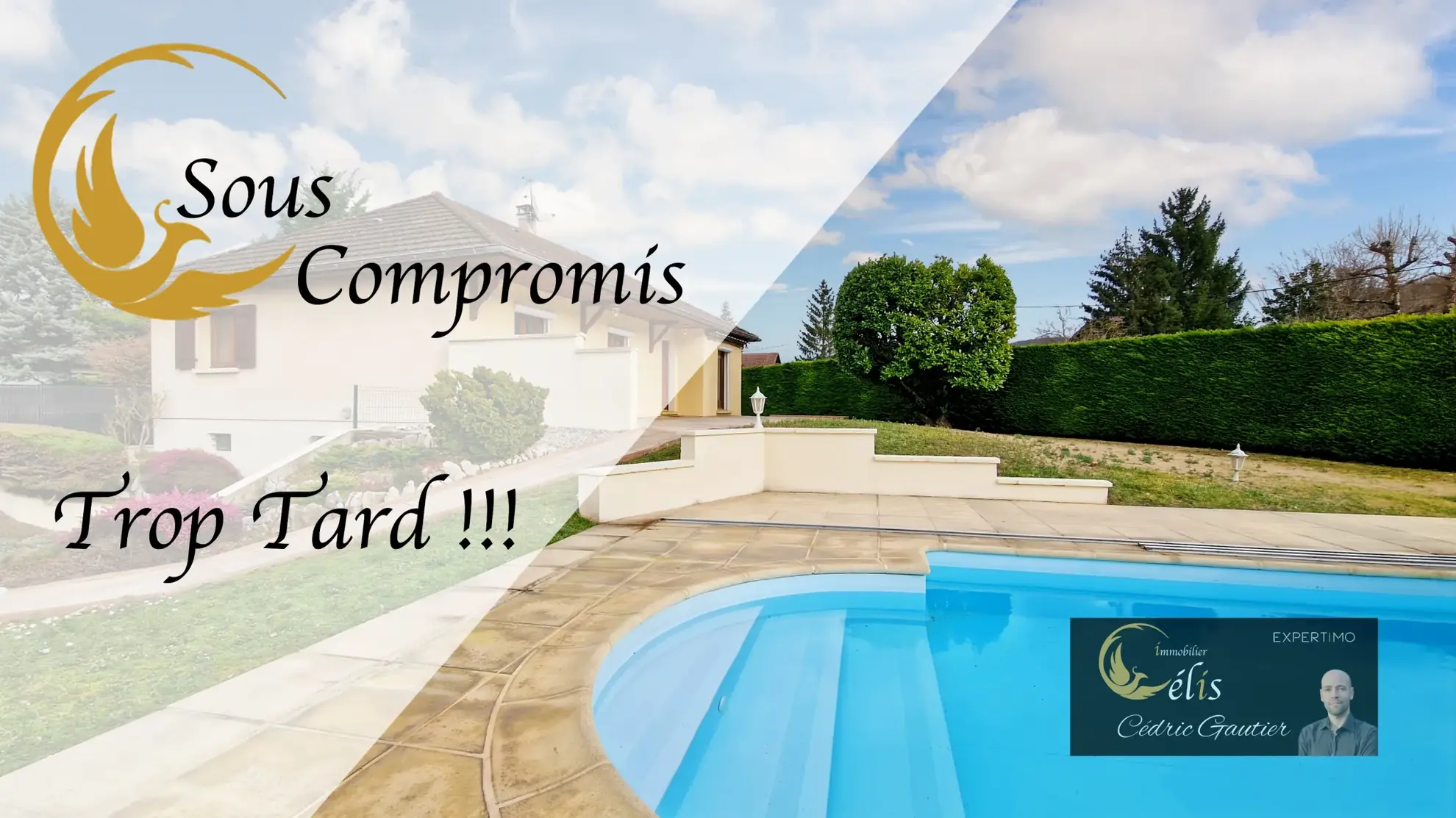 Charmante maison de plain-pied avec piscine et grand terrain à Ruy 