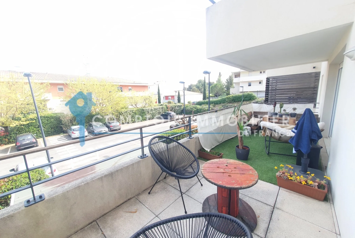 Appartement T2 lumineux de 32m² avec terrasse à Montpellier - Proche facultés 