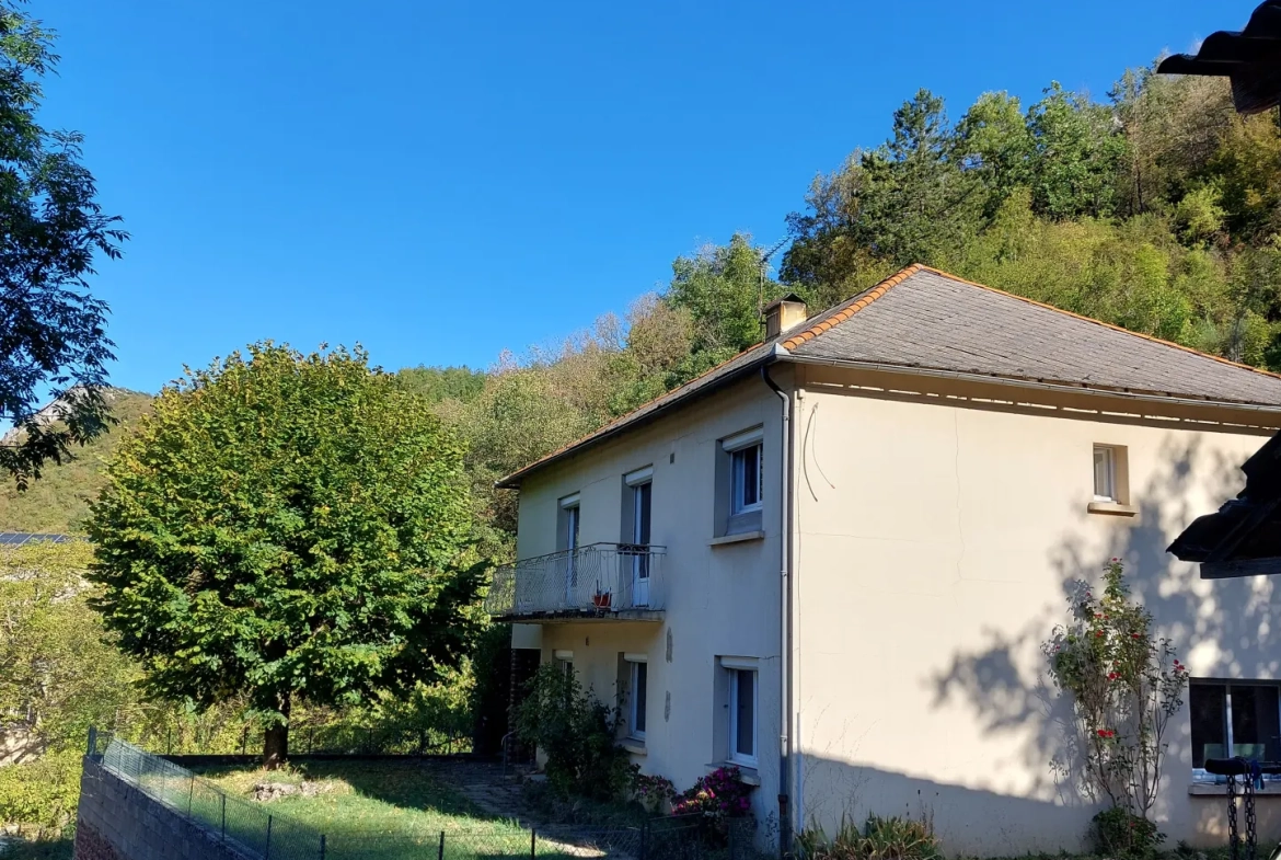 Belle maison rénovée avec terrain à Brusque, vue dominante et dépendances, idéal pour projet familial ou professionnel 