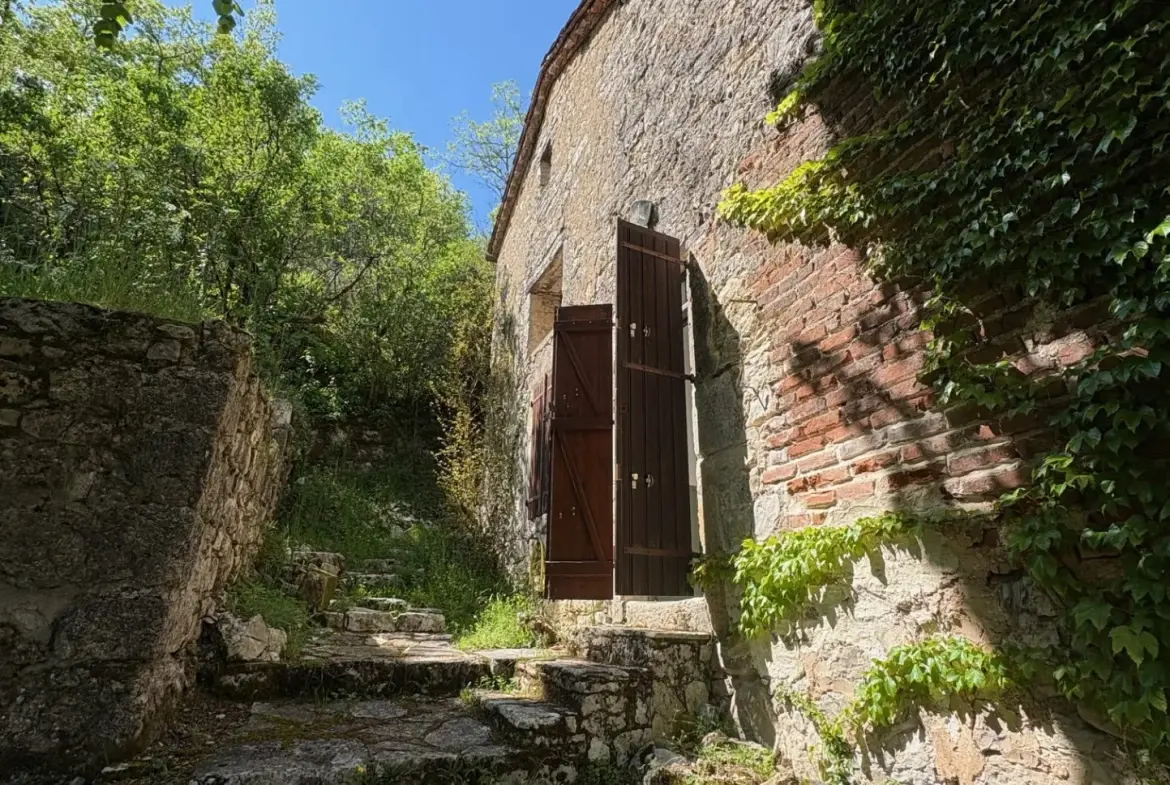 Charmante maison en pierre avec grand terrain dans le Lot (46) 