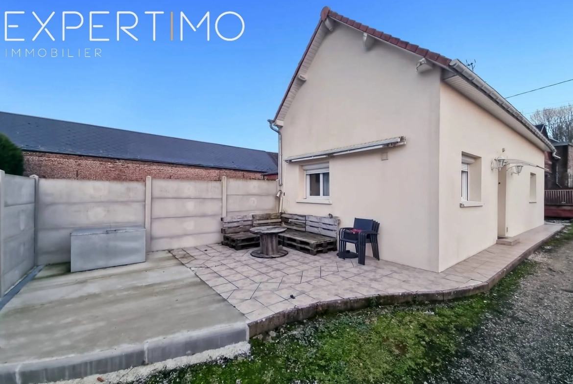 Maison 84 m² avec 3 chambres, garage et jardin à Tully près de Friville-Escarbotin 