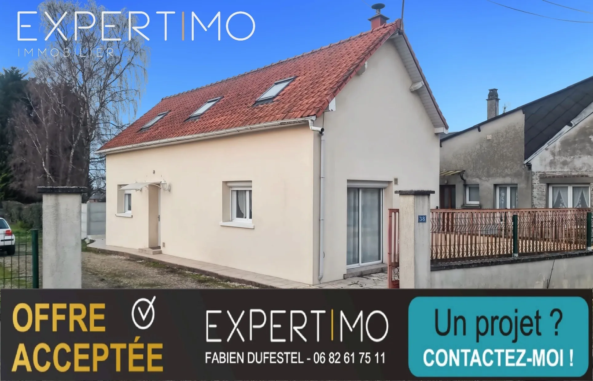 Maison 84 m² avec 3 chambres, garage et jardin à Tully près de Friville-Escarbotin 