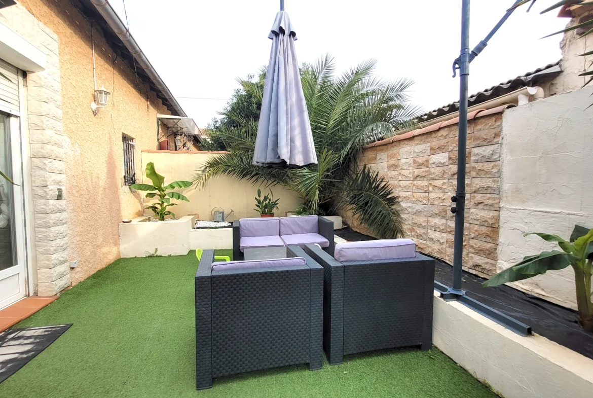 Maison rénovée avec piscine et atelier à Septèmes-les-Vallons - 3 pièces 