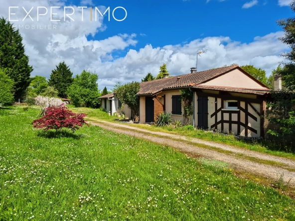 Belle maison récente avec terrain de 1 hectare et gîte à La Chapelle-Gonaguet