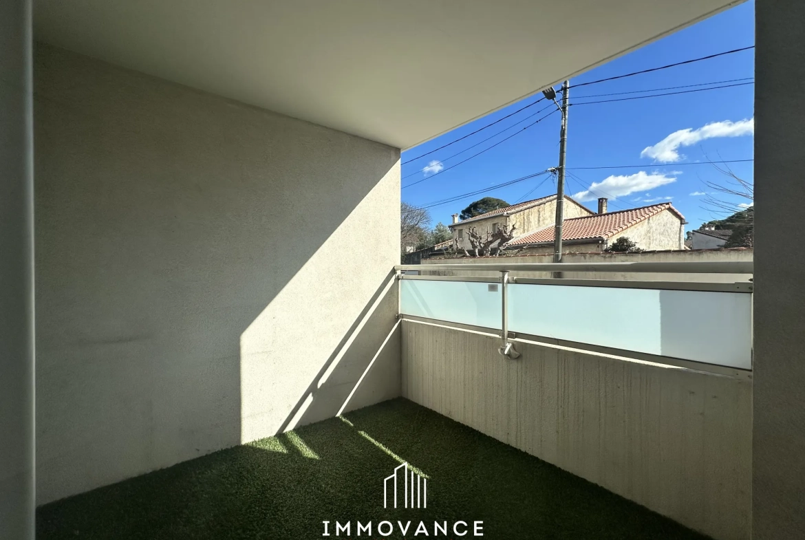 Appartement T2 de 54 m² avec balcon et garage à Montpellier 