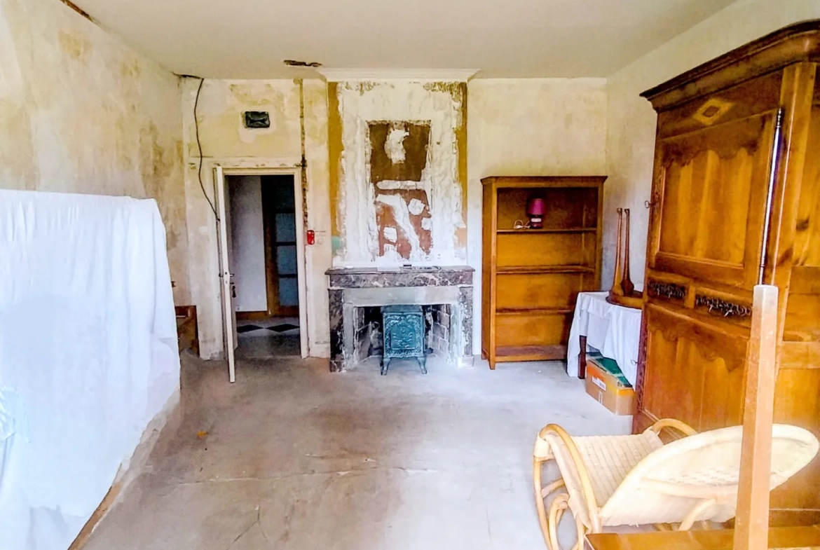 Longère en pierres avec jardin à Soussac, proche Sauveterre et Pellegrue – pot.div.2 logements 