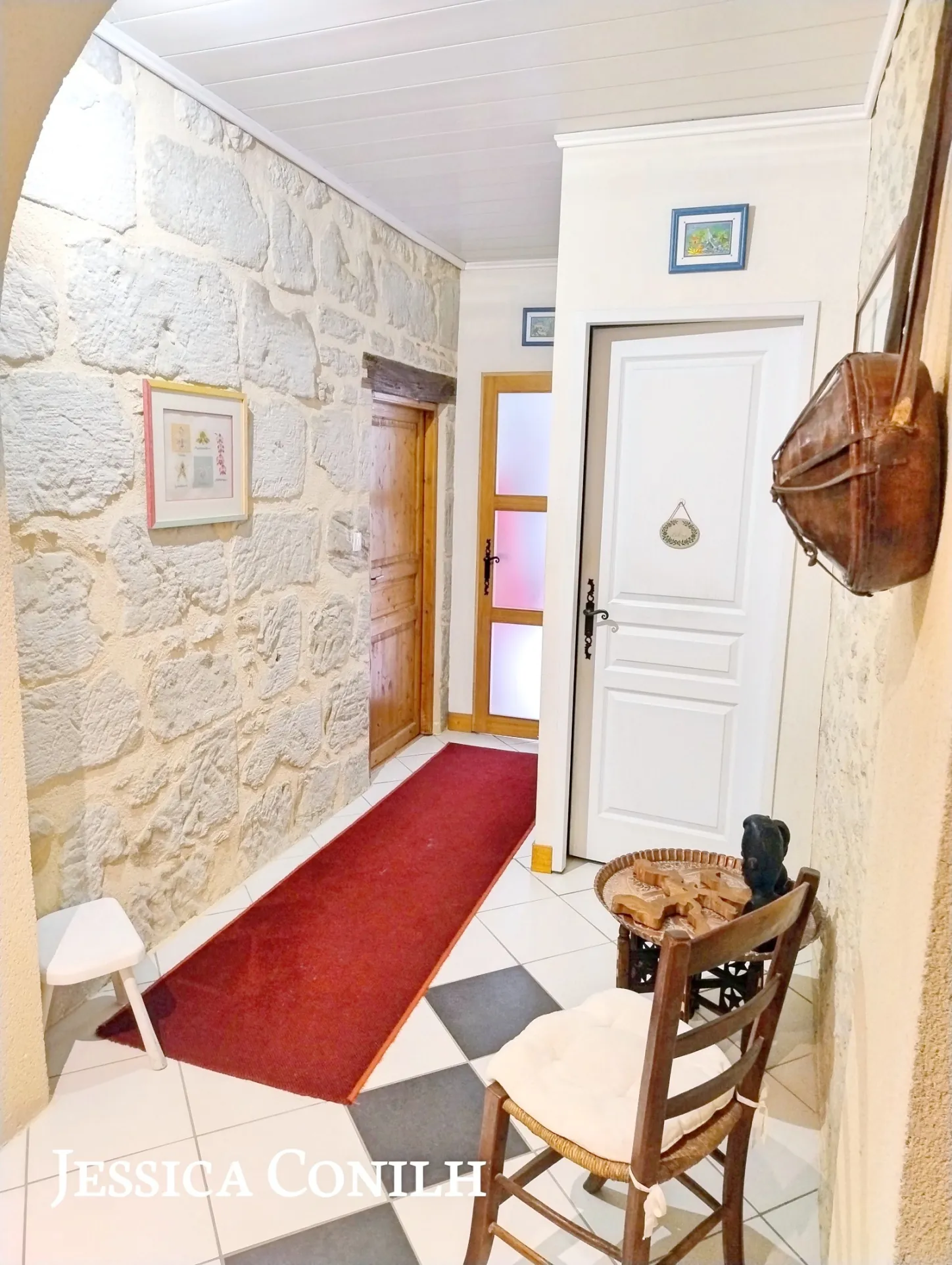 Longère en pierres avec jardin à Soussac, proche Sauveterre et Pellegrue – pot.div.2 logements 