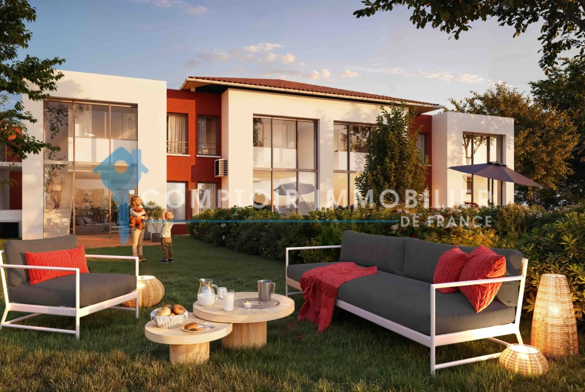 Villa T3 avec jardin et garage à L’Union, résidence moderne de 59 m2 