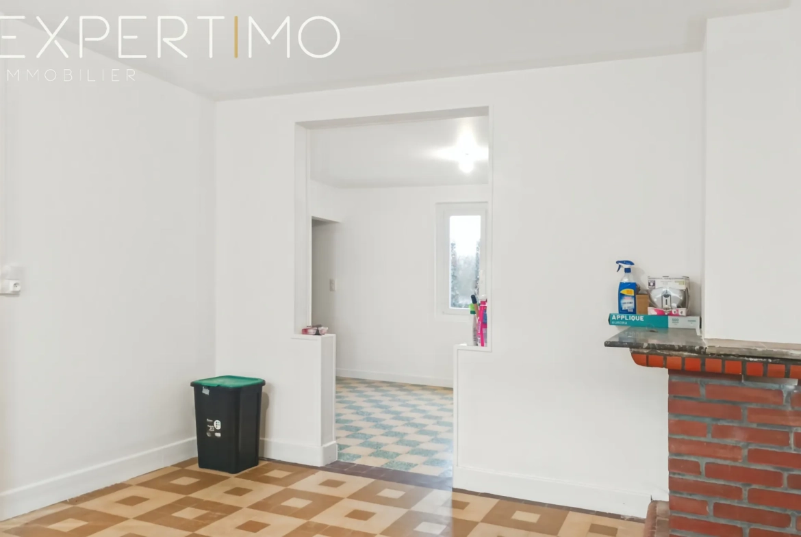 Maison familiale à vendre avec terrasse et vue campagne en centre-ville de Rue, Somme 