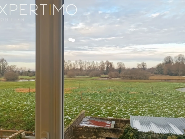 Maison familiale à vendre avec terrasse et vue campagne en centre-ville de Rue, Somme 
