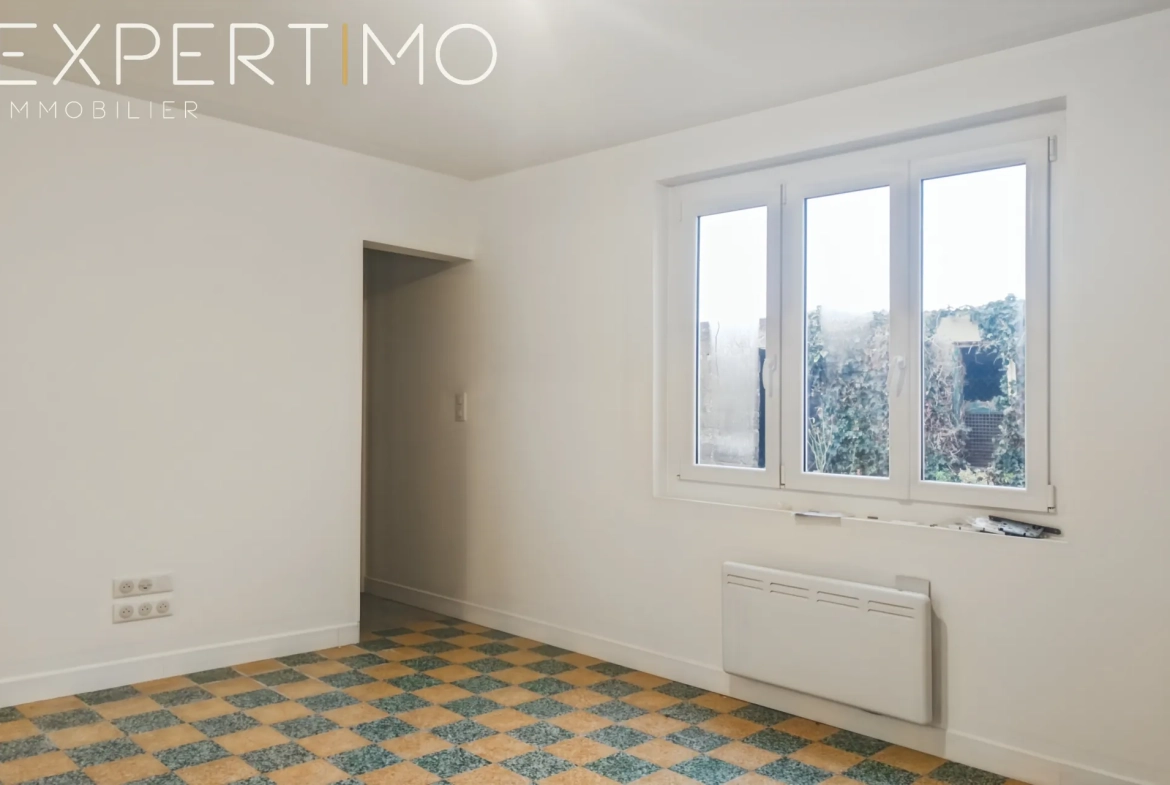 Maison familiale à vendre avec terrasse et vue campagne en centre-ville de Rue, Somme 