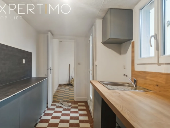 Maison familiale à vendre avec terrasse et vue campagne en centre-ville de Rue, Somme 