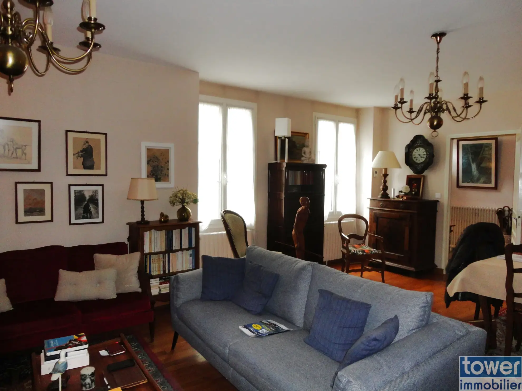 Grande maison à Saint Jean d'Angély avec 5 chambres et sous-sol de 45m² 
