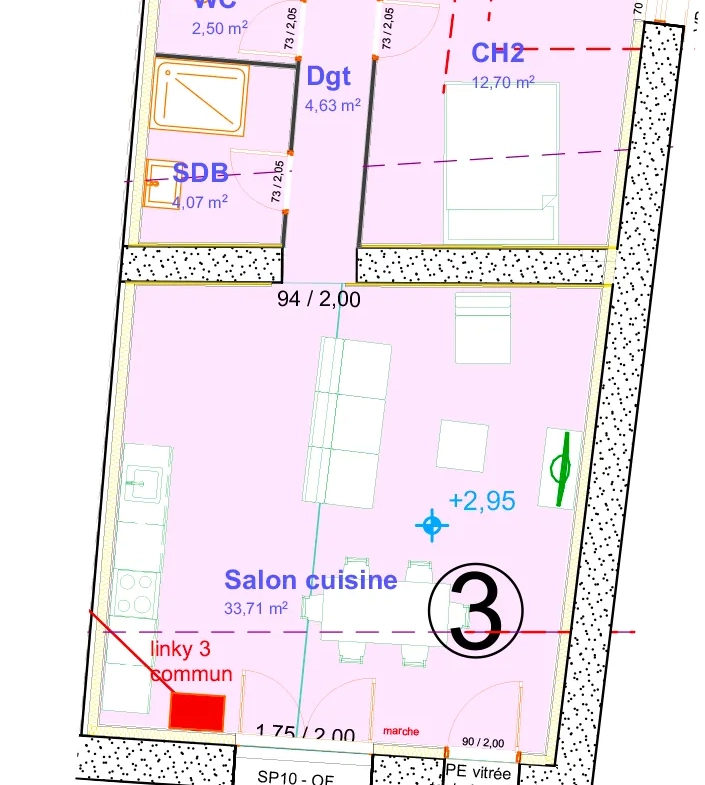 Appartement neuf avec terrasse à Jonquieres, 2 chambres, livraison 2025 