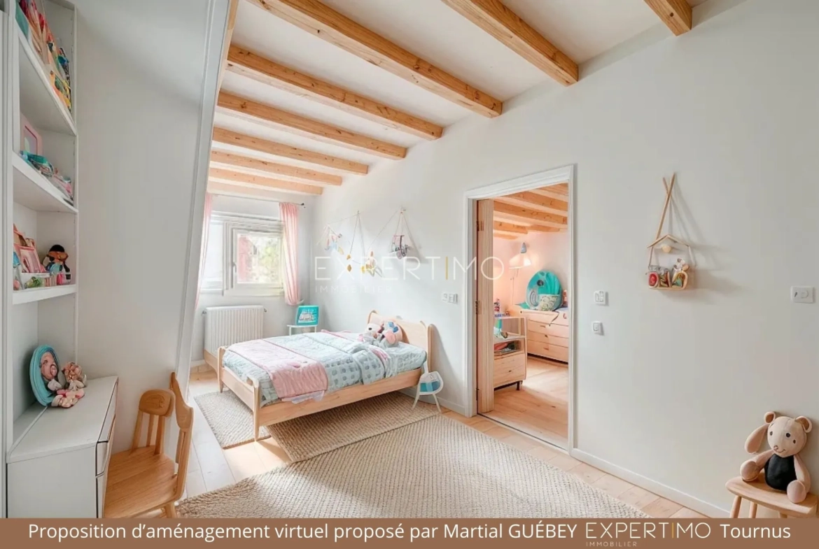 Maison de caractère à Romenay de 124 m² avec dépendance et grand potentiel 
