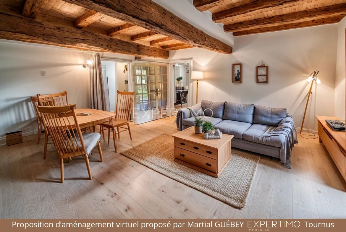 Maison de caractère à Romenay de 124 m² avec dépendance et grand potentiel 