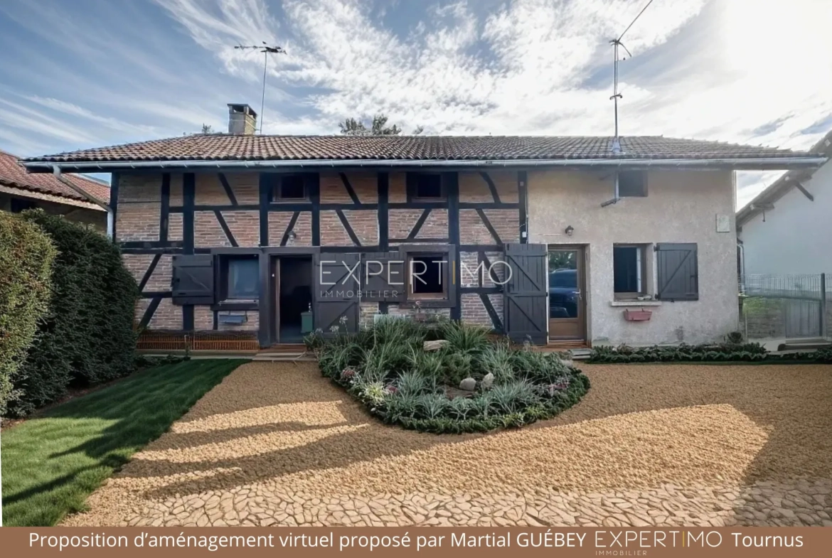 Maison de caractère à Romenay de 124 m² avec dépendance et grand potentiel 