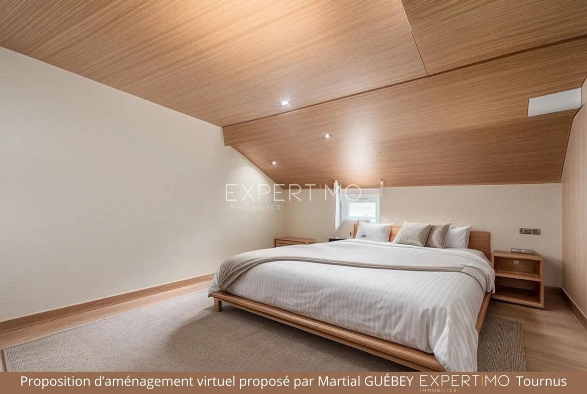 Maison de caractère à Romenay de 124 m² avec dépendance et grand potentiel 