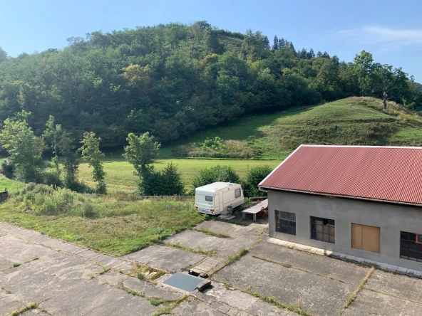 Ensemble immobilier à Moosch avec étang, forêt et terrain constructible en vente