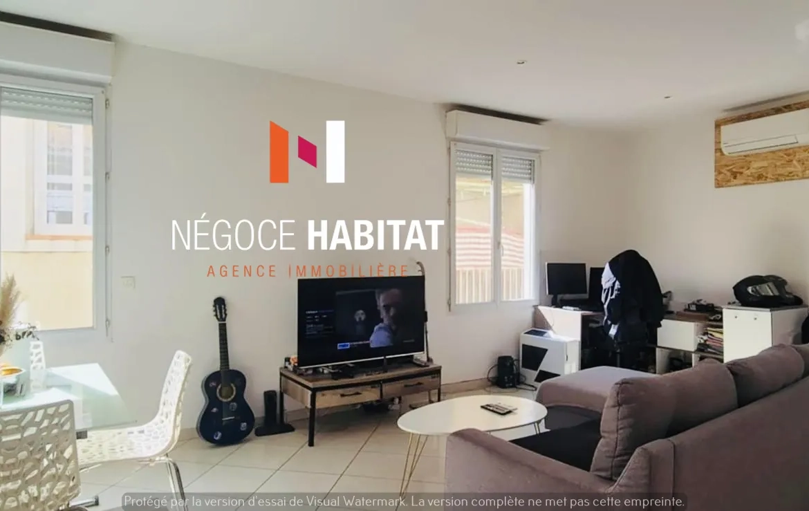 Maison de ville T2 à Frontignan de 56,26 m², centre-ville idéal investissement ou première acquisition 