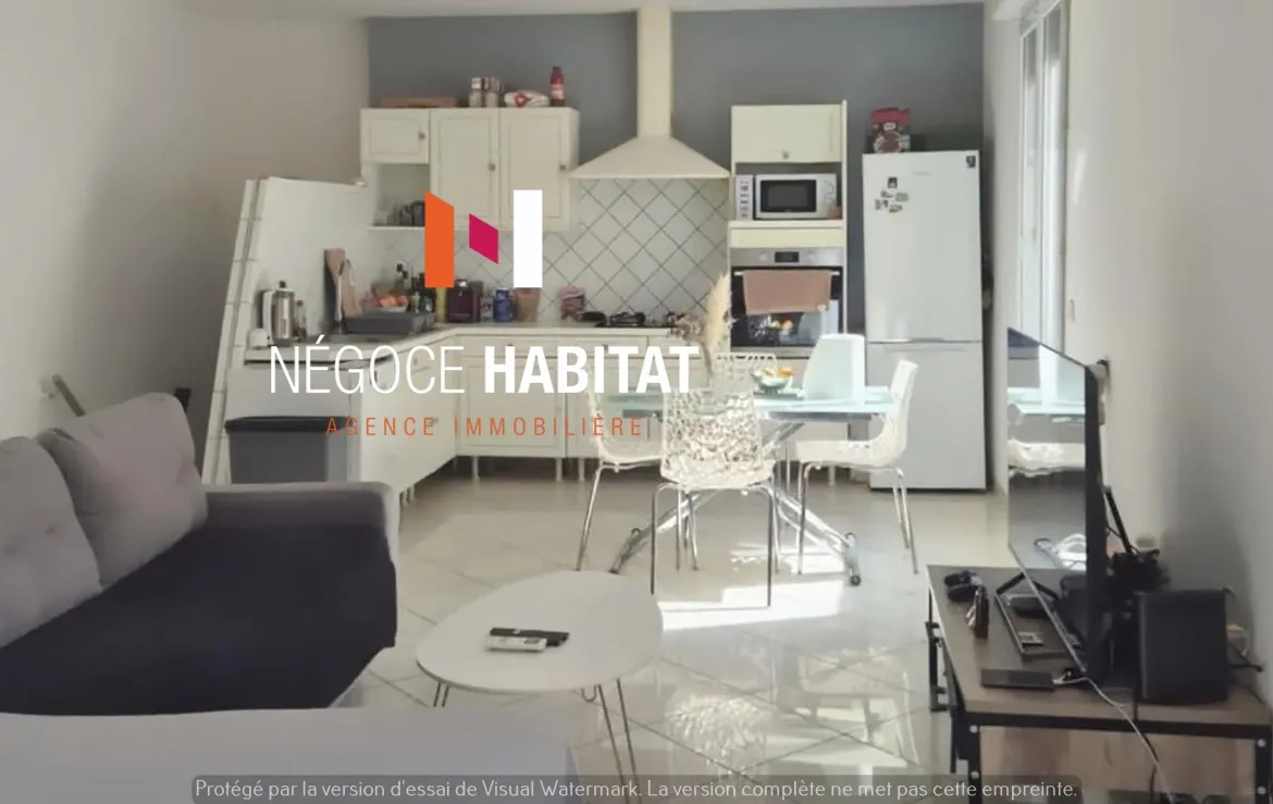 Maison de ville T2 à Frontignan de 56,26 m², centre-ville idéal investissement ou première acquisition 