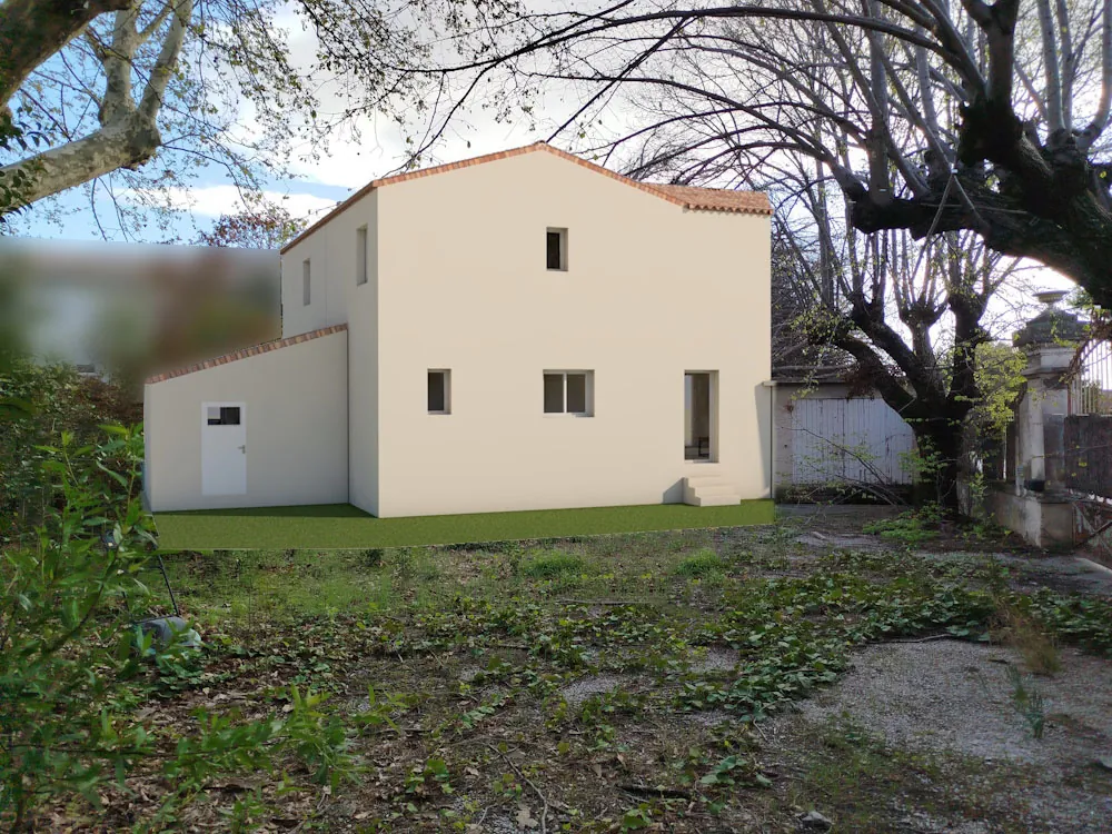 Terrain constructible à vendre à Camaret-sur-Aigues avec permis pour deux maisons 