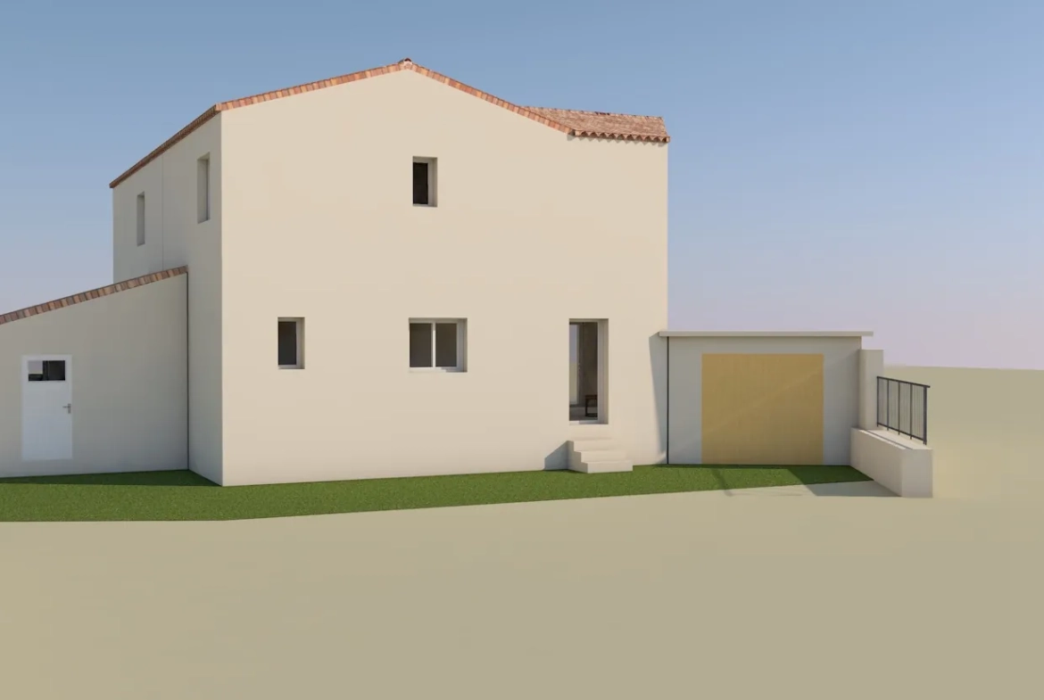 Terrain constructible à vendre à Camaret-sur-Aigues avec permis pour deux maisons 