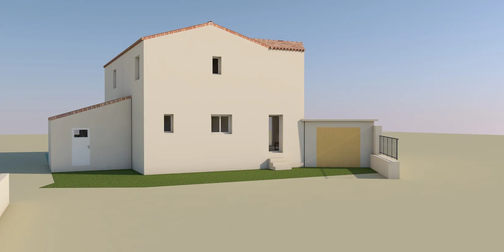 Terrain constructible à vendre à Camaret-sur-Aigues avec permis pour deux maisons 