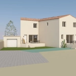Terrain constructible à vendre à Camaret-sur-Aigues avec permis pour deux maisons