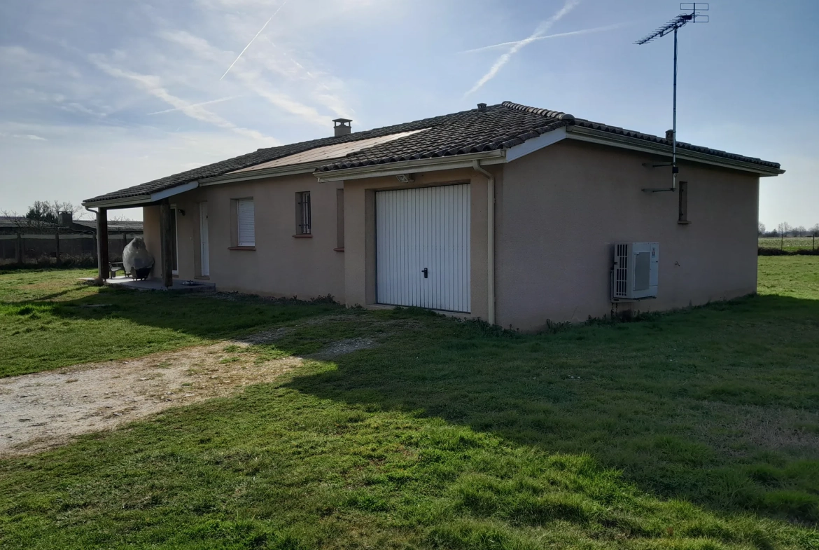 Charmante maison de plain-pied avec jardin à Castelsarrasin 