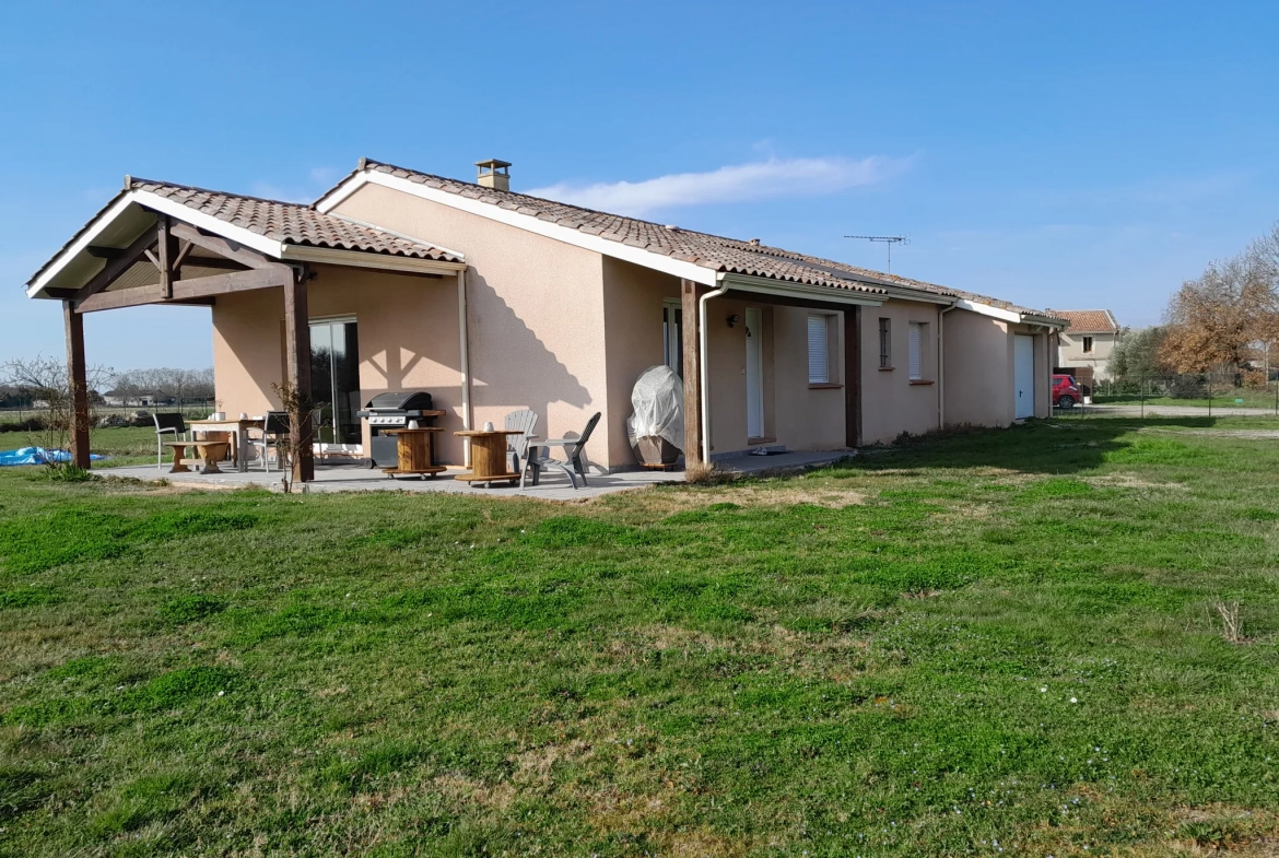 Charmante maison de plain-pied avec jardin à Castelsarrasin 